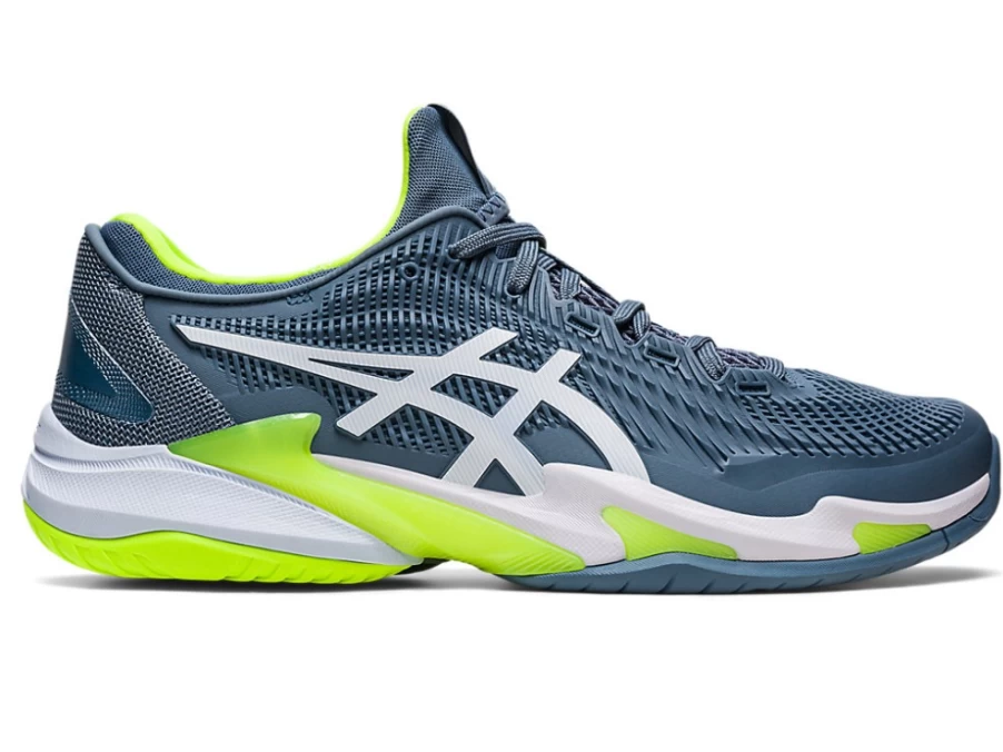 ASICS Men's COURT FF 3 Tennis Shoes in Steel Blue/White – Premium Stability & Support