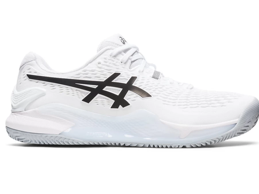 ASICS Men's GEL-RESOLUTION 9 Clay Tennis Shoes - White/Black