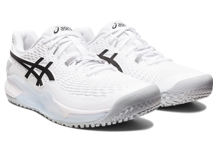 ASICS Men's GEL-RESOLUTION 9 OC Tennis Shoes - White/Black