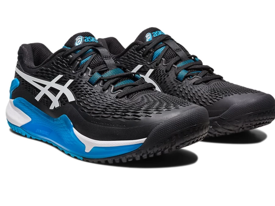 ASICS GEL-RESOLUTION 9 OC WIDE Men's Tennis Shoes - Black/White