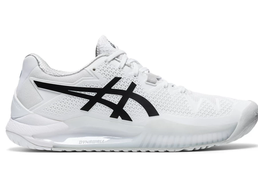 ASICS Women's GEL-Resolution 8 Tennis Shoes - White/Black