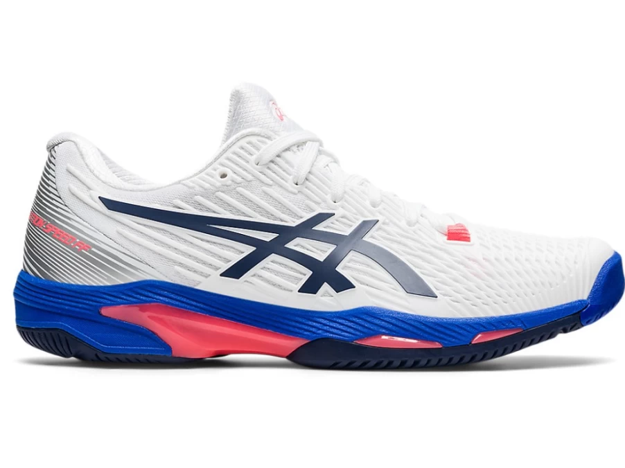 ASICS Women's SOLUTION SPEED FF 2 Tennis Shoes in White/Peacoat