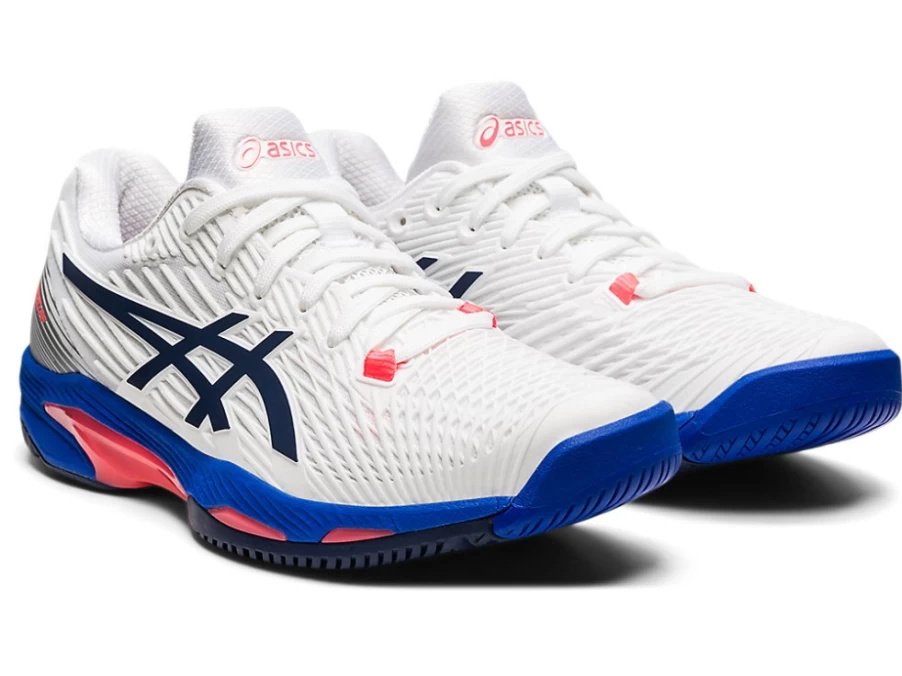 ASICS Women's SOLUTION SPEED FF 2 Tennis Shoes in White/Peacoat