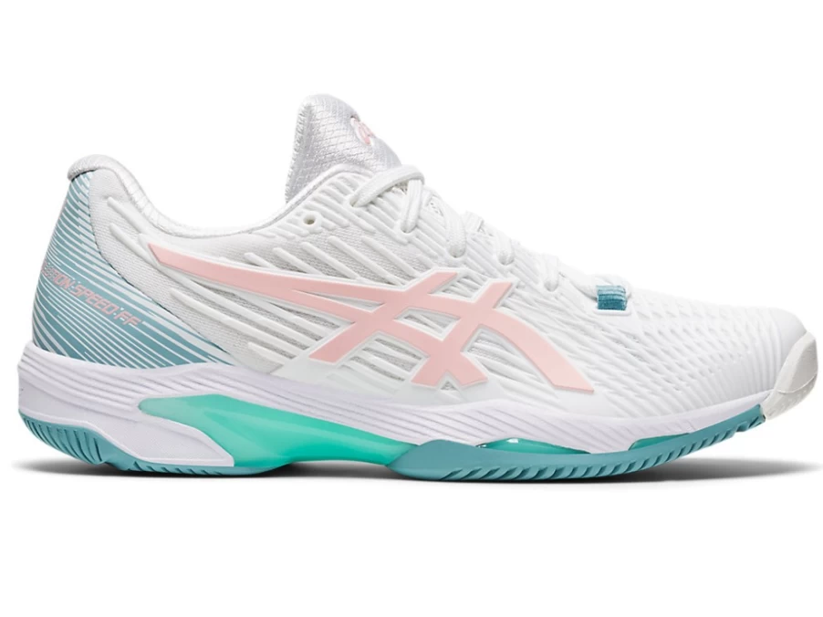 ASICS SOLUTION SPEED FF 2 Women's Tennis Shoes - White/Frosted Rose