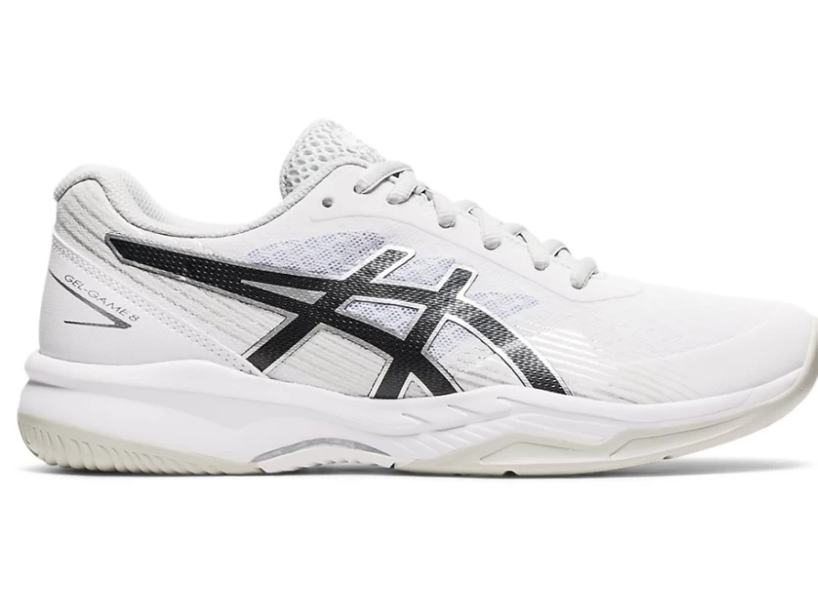 ASICS GEL-GAME 8 Women's White/Black Tennis Shoes for Optimal Performance