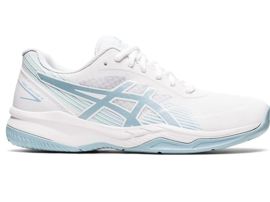 ASICS GEL-GAME 8 Women's Tennis Shoes - White/Smoke Blue