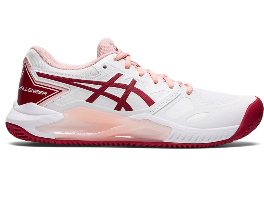 ASICS GEL-Challenger 13 Clay Women's Tennis Shoes - White/Cranberry
