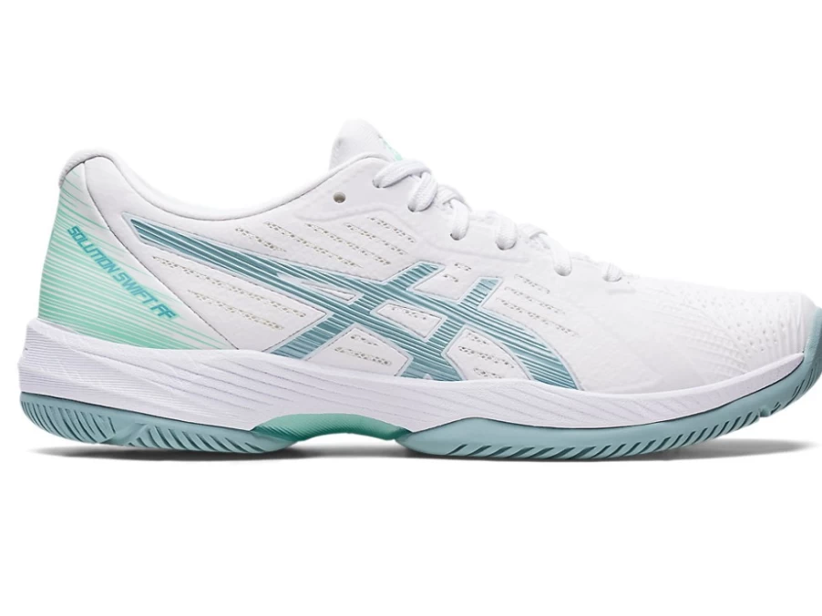 ASICS SOLUTION SWIFT FF Women's Tennis Shoes - White/Smoke Blue