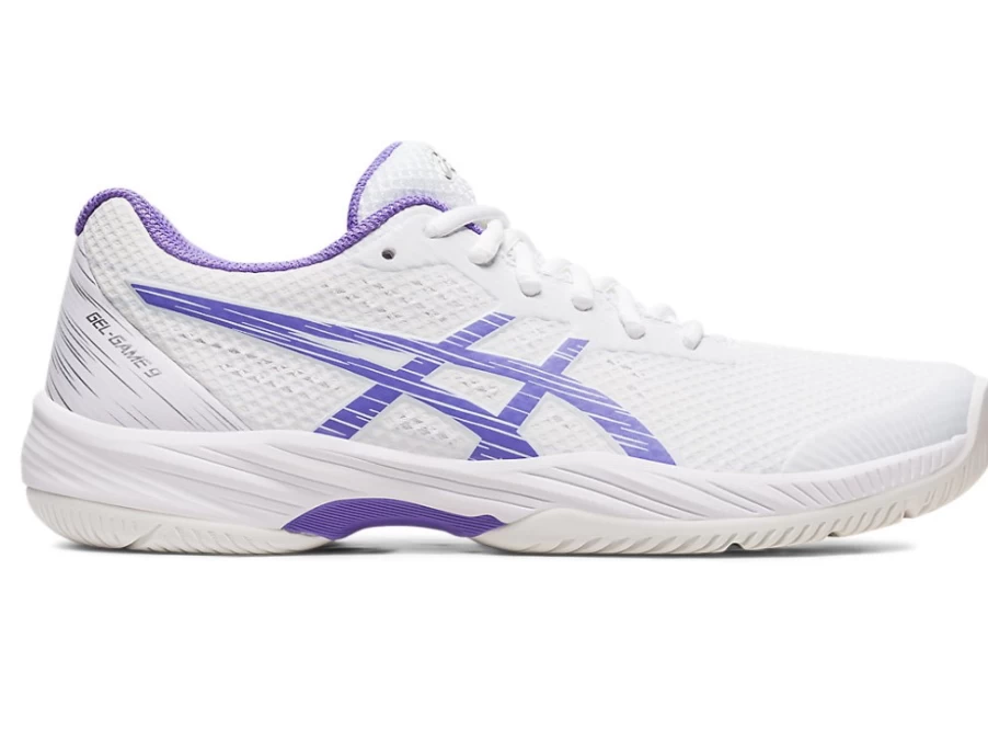 ASICS GEL-GAME 9 Women's Tennis Shoes - White/Amethyst