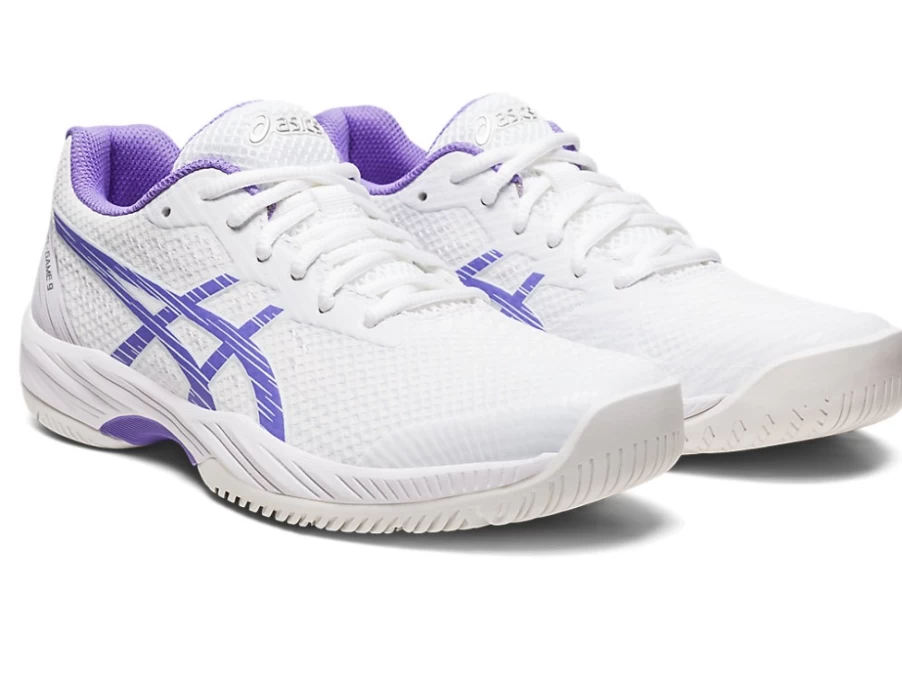 ASICS GEL-GAME 9 Women's Tennis Shoes - White/Amethyst