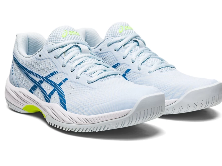 ASICS GEL-GAME 9 Women's Tennis Shoes - Sky/Reborn Blue, Court Support & Cushioning