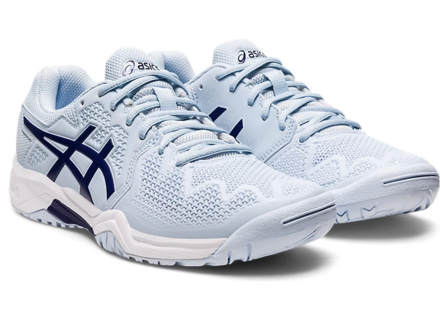 ASICS GEL-Resolution 8 Kids' Tennis Shoes - Soft Sky/Dive Blue - Grade School Sneakers