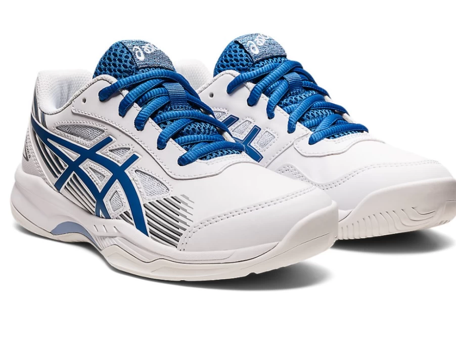 ASICS GEL-GAME 8 Kids' Running Shoes - White/Lake Drive - Grade School Tennis Shoes
