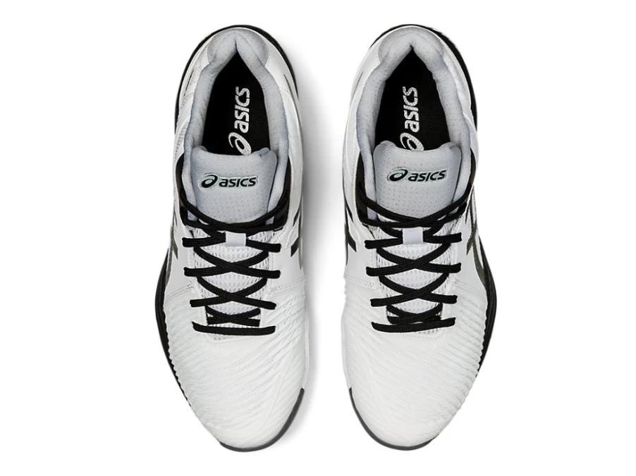 ASICS Men's NETBURNER BALLISTIC FF MT 2 Soccer Cleats in White/Gunmetal