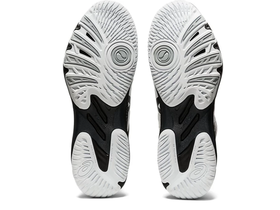 ASICS Men's NETBURNER BALLISTIC FF MT 2 Soccer Cleats in White/Gunmetal