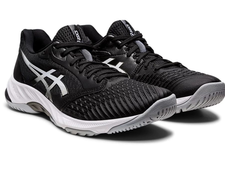 ASICS Men's NETBURNER BALLISTIC FF 3 Soccer Cleats - Black/White
