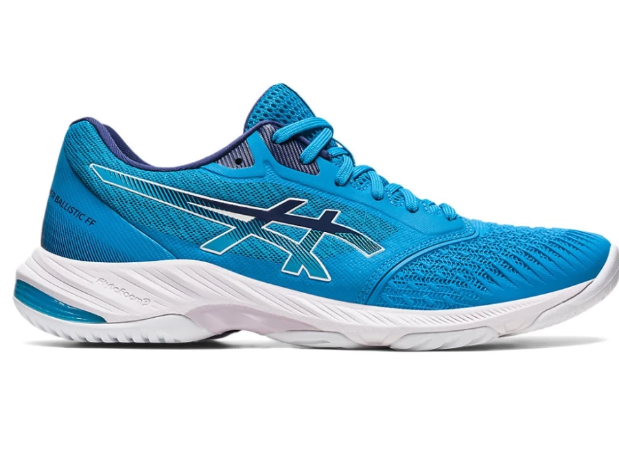 ASICS Men's NETBURNER BALLISTIC FF 3 Tennis Shoes - Island Blue/Indigo Blue