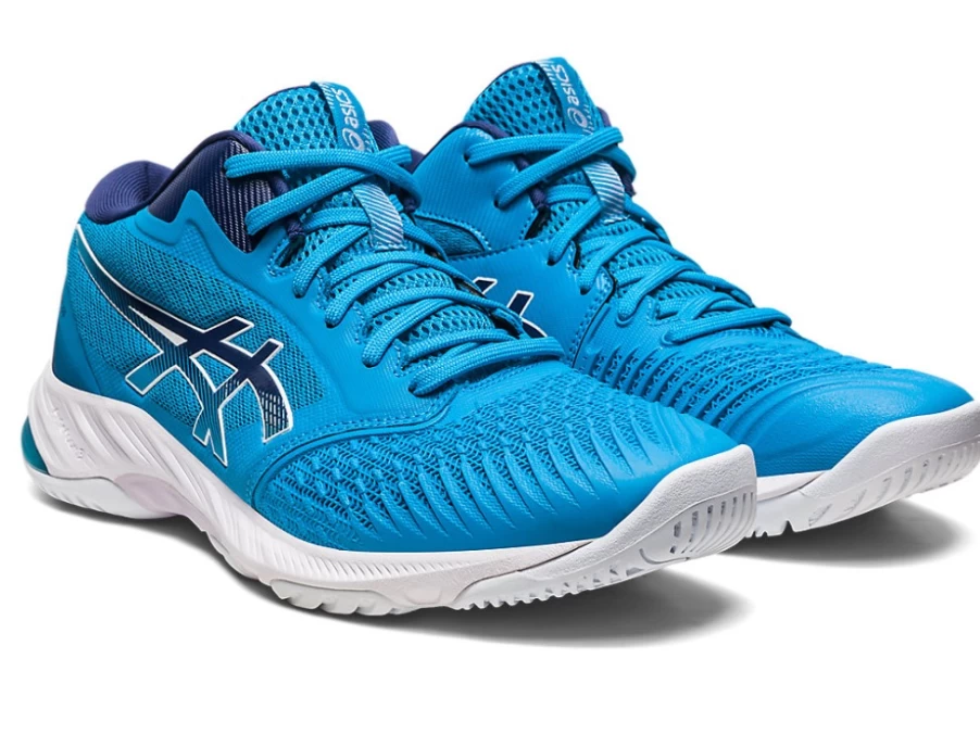 ASICS Men's NETBURNER BALLISTIC FF MT 3 Soccer Cleats - Island Blue/Indigo Blue