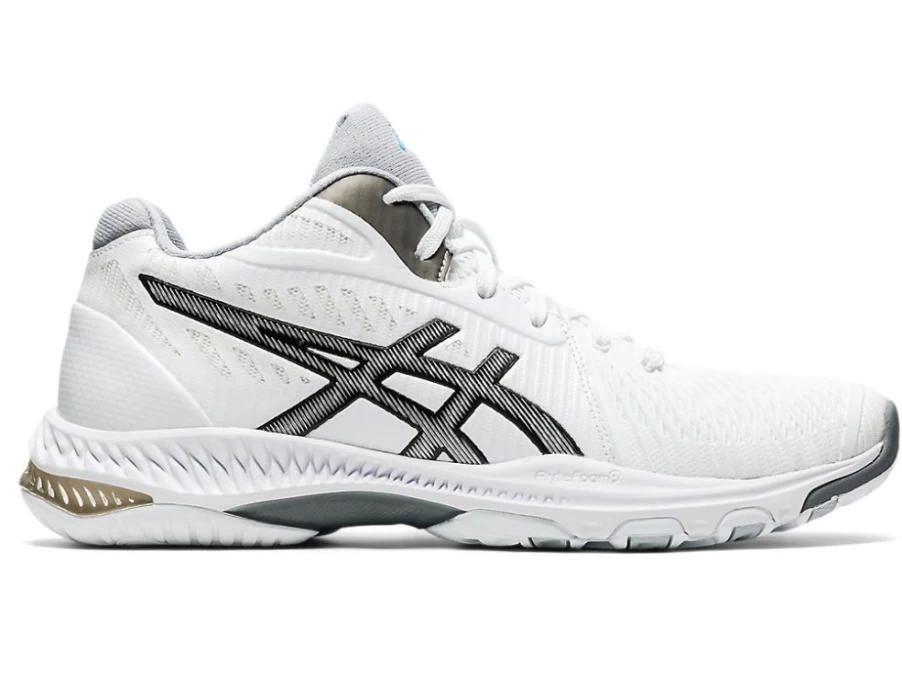 ASICS Women's NETBURNER BALLISTIC FF MT 2 White/Black Volleyball Shoes