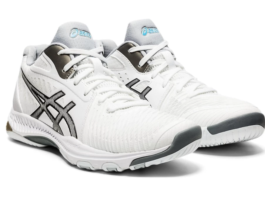 ASICS Women's NETBURNER BALLISTIC FF MT 2 White/Black Volleyball Shoes
