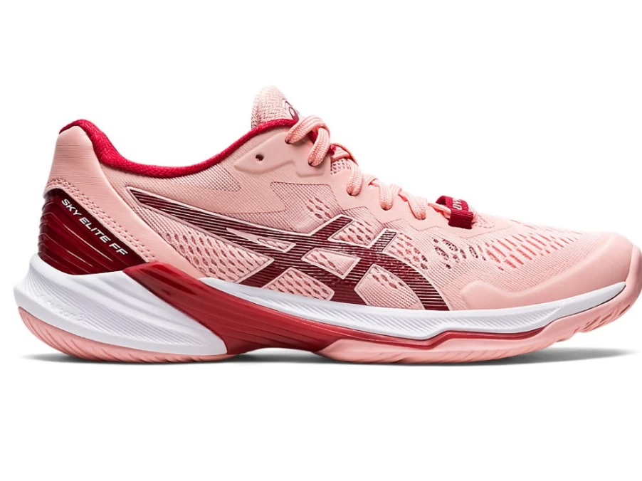 ASICS Women's Sky Elite FF 2 Volleyball Shoes - Frosted Rose/Cranberry