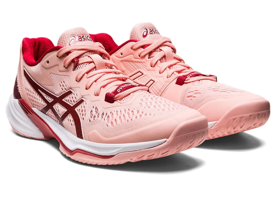 ASICS Women's Sky Elite FF 2 Volleyball Shoes - Frosted Rose/Cranberry