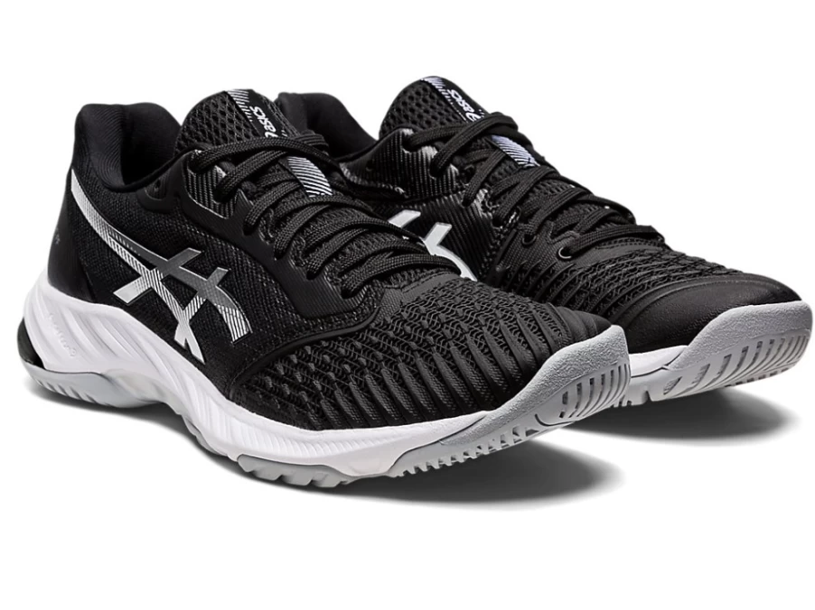 ASICS Women's NETBURNER BALLISTIC FF 3 Volleyball Shoes - Black/Pure Silver