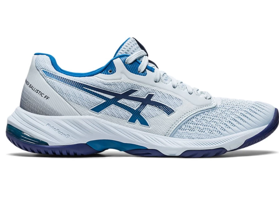 ASICS Women's NETBURNER BALLISTIC FF 3 Soccer Cleats in Sky/Indigo Blue