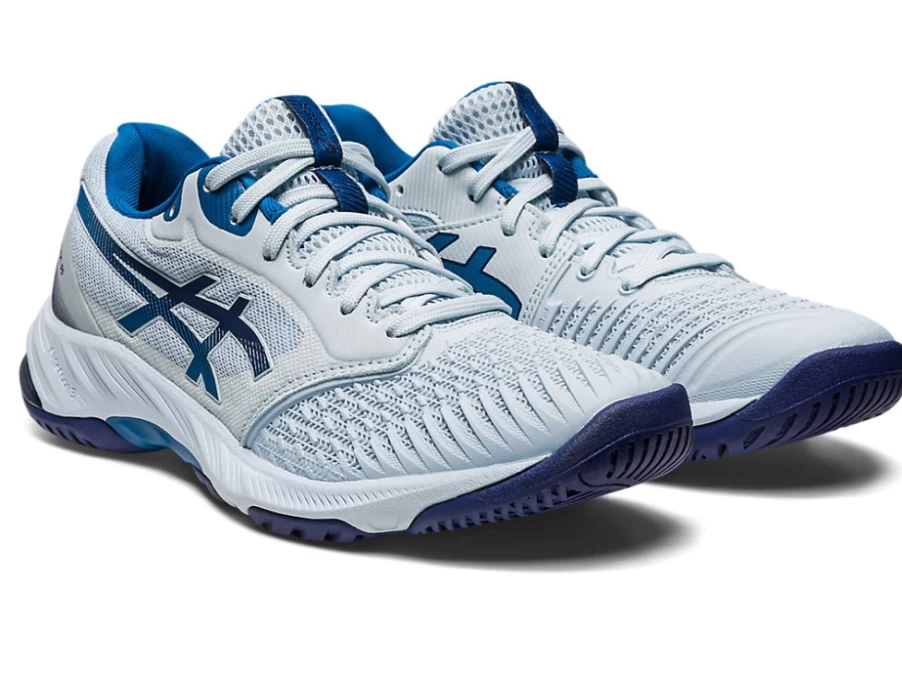 ASICS Women's NETBURNER BALLISTIC FF 3 Soccer Cleats in Sky/Indigo Blue