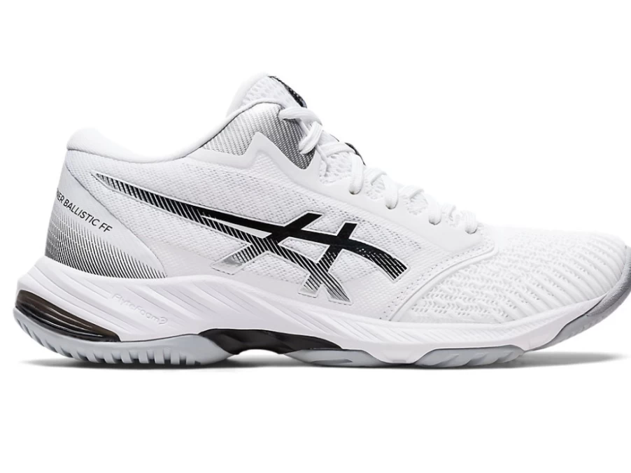 ASICS Women's NETBURNER BALLISTIC FF MT 3 Volleyball Shoes in White/Black