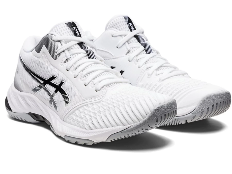 ASICS Women's NETBURNER BALLISTIC FF MT 3 Volleyball Shoes in White/Black
