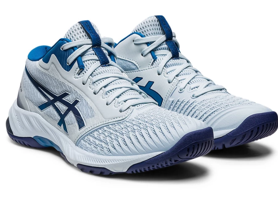 ASICS Women's NETBURNER BALLISTIC FF MT 3 Soccer Cleats in Sky/Indigo Blue