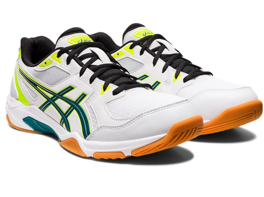 ASICS Men's GEL-ROCKET 10 Volleyball Shoes in White/Velvet Pine