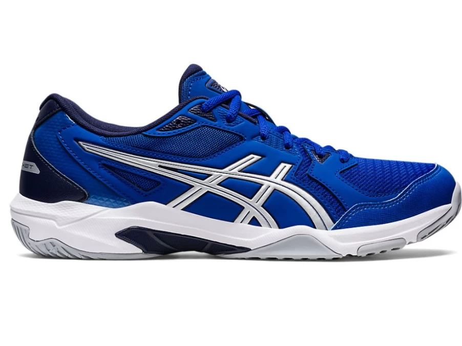 ASICS Men's GEL-ROCKET 10 Volleyball Shoes in Asics Blue/Pure Silver