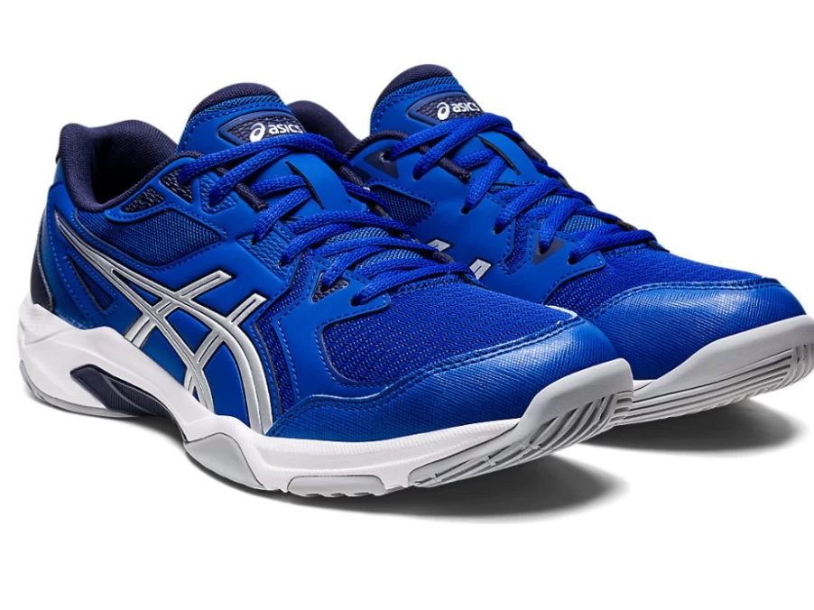 ASICS Men's GEL-ROCKET 10 Volleyball Shoes in Asics Blue/Pure Silver
