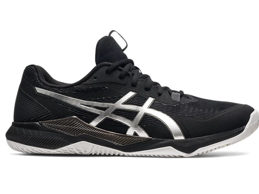 ASICS GEL-TACTIC Men's Shoes - Black/Pure Silver | Cushioned Running Sneakers for Men
