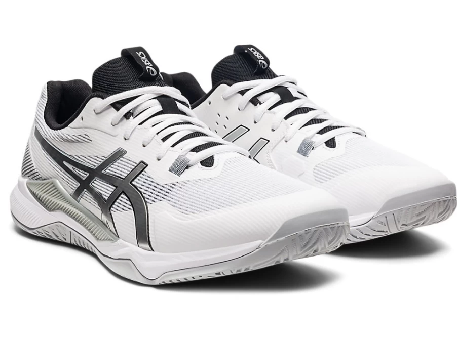 ASICS GEL-TACTIC Men's Volleyball Shoes - White/Pure Silver