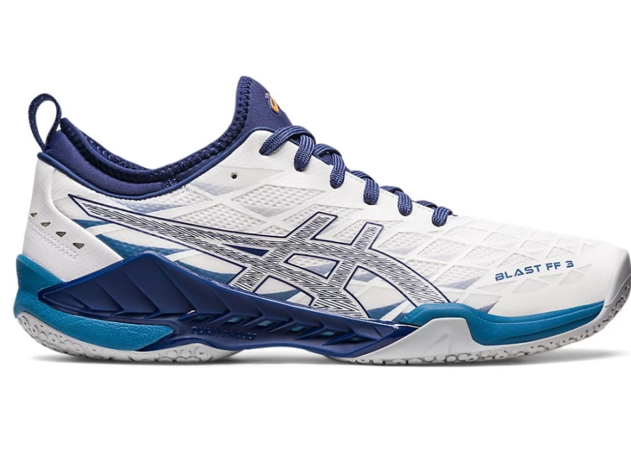 ASICS Men's BLAST FF 3 Tennis Shoes White/Deep Ocean