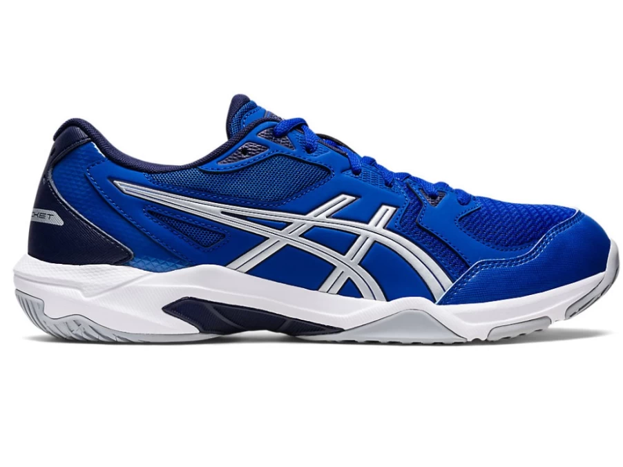 ASICS Men's GEL-ROCKET 10 Volleyball Shoes (2E Wide Width) - Asics Blue/Pure Silver