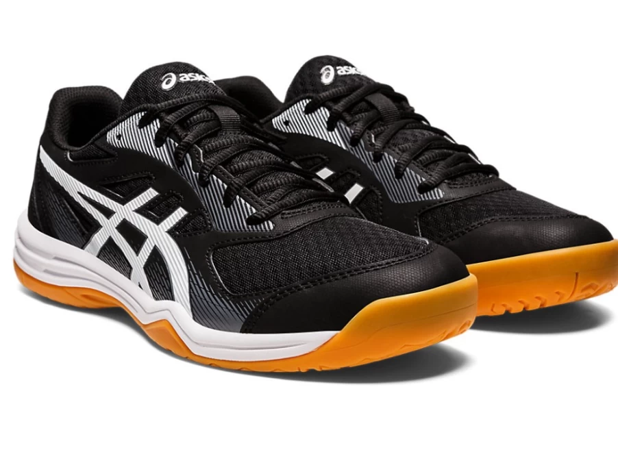 ASICS UPCOURT 5 Men's Tennis Shoes - Black/White | Lightweight & Durable Court Sneakers