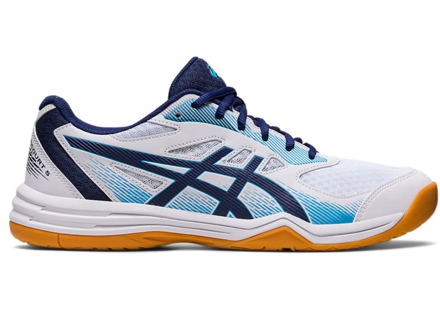 ASICS UPCOURT 5 Men's Tennis Shoes White/Indigo Blue