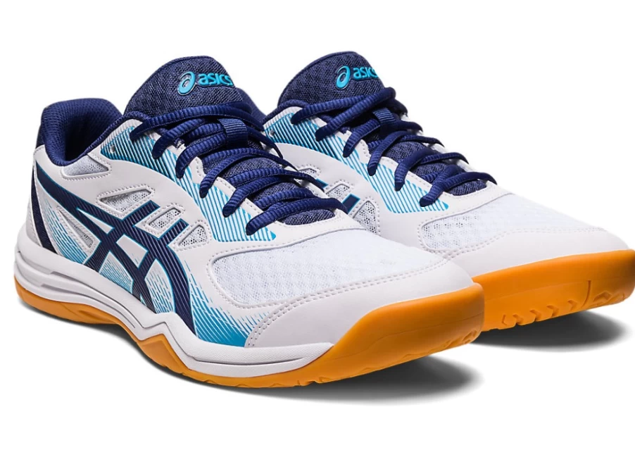 ASICS UPCOURT 5 Men's Tennis Shoes White/Indigo Blue
