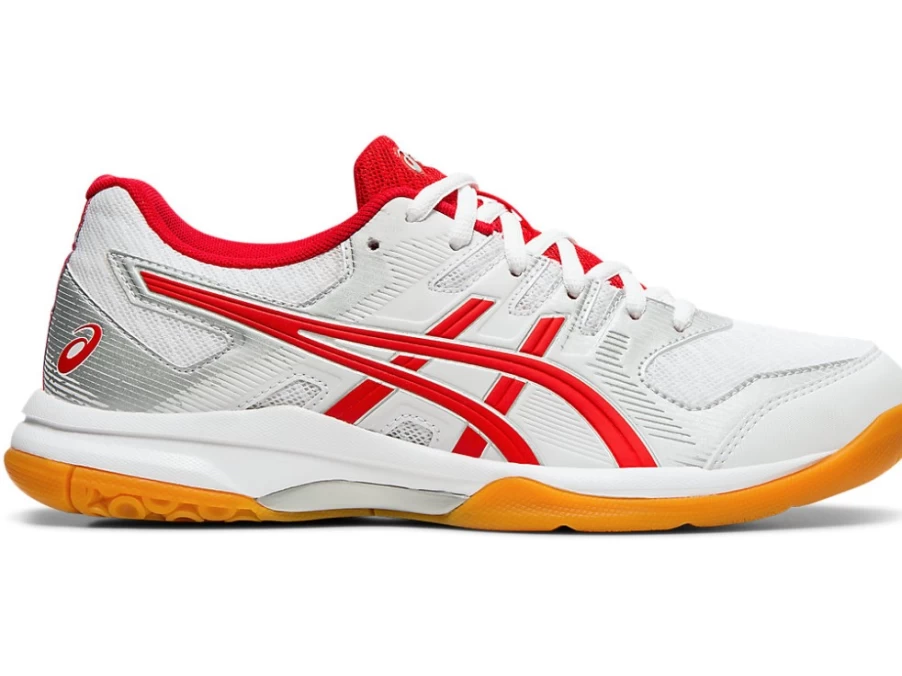 ASICS Women's GEL-ROCKET 9 Volleyball Shoes - White/Classic Red