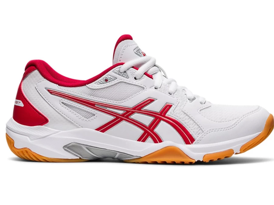 ASICS Women's GEL-ROCKET 10 Volleyball Shoes - White/Classic Red
