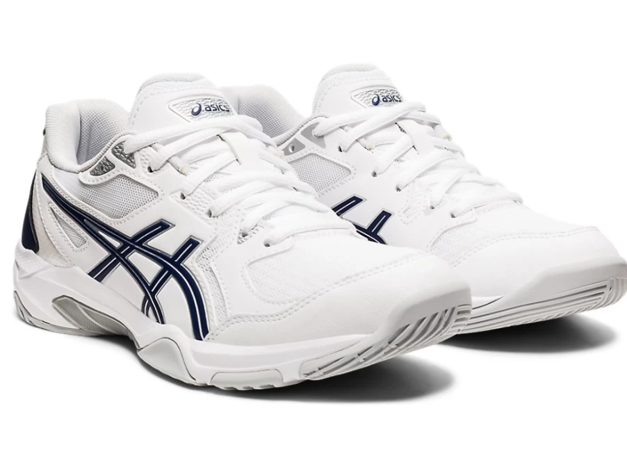 ASICS Women's GEL-ROCKET 10 Volleyball Shoes in White/Peacoat - Court Stability & Cushioning