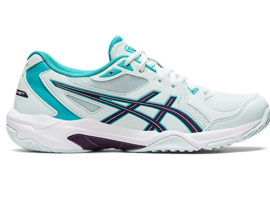 ASICS Women's GEL-ROCKET 10 Volleyball Shoes in Soothing Sea/Night Shade - Lightweight Support for Court Performance