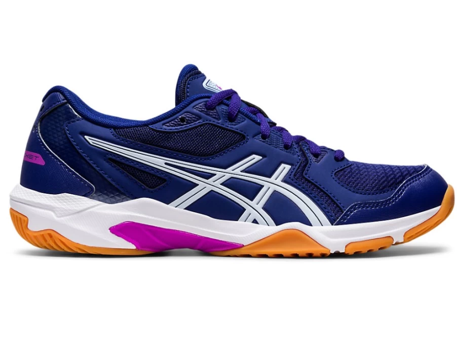 ASICS Women's GEL-ROCKET 10 Volleyball Shoes in Dive Blue/Soft Sky – Lightweight Support for Court Performance