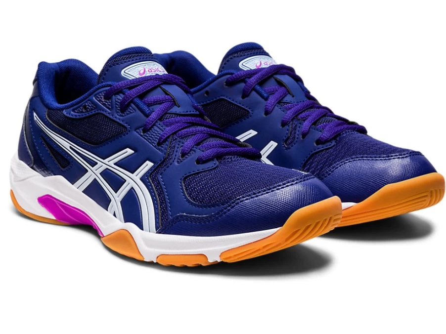 ASICS Women's GEL-ROCKET 10 Volleyball Shoes in Dive Blue/Soft Sky – Lightweight Support for Court Performance