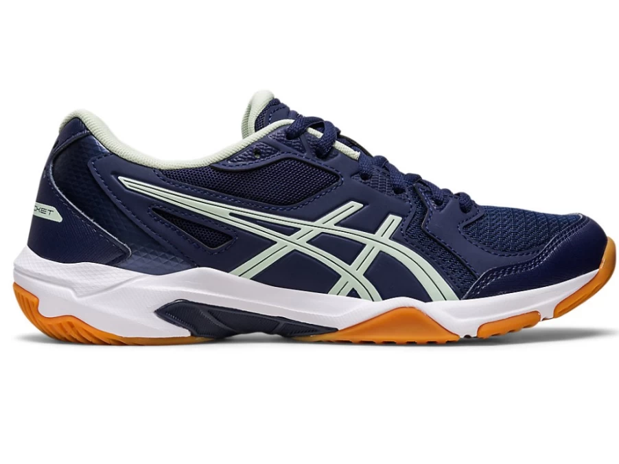 ASICS Women's GEL-ROCKET 10 Volleyball Shoes in Peacoat/Whisper Green