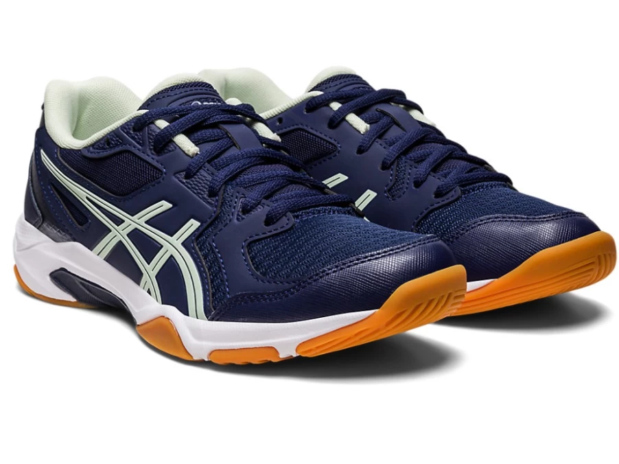 ASICS Women's GEL-ROCKET 10 Volleyball Shoes in Peacoat/Whisper Green